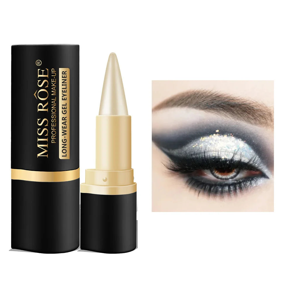 Delineador de Ojos Textura Cremosa Fácil Coloración Resistente al Sudor Alta Pigmentación - Maquillaje Diario Mujer