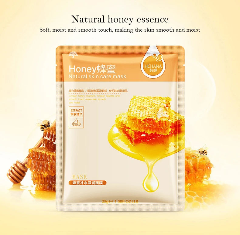 30pcs Fresh Fruits Facial Masks Whitenting skincare Moisturizing Anti Wrinkle Hydrating Korean Face Mask Facial Skin Care