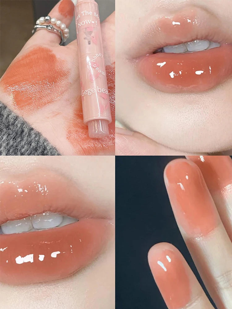 Labial Miel Floral Hidratante – Brillo Espejo Jalea Larga Duración