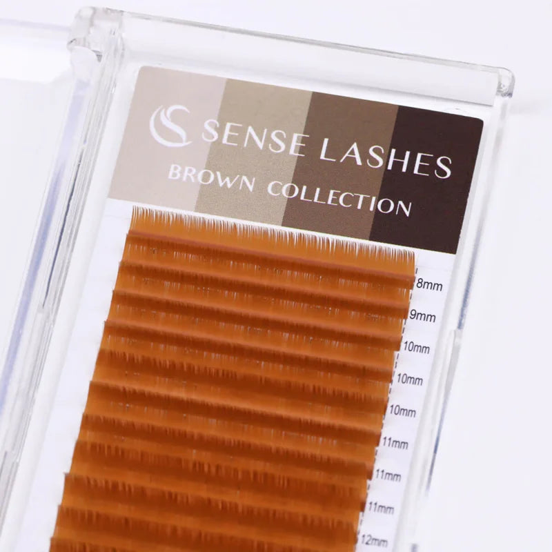 Extensiones Pestañas Coloridas Individuales SENSE LASHES 0.03-0.07 Mix - Volumen Natural Profesional