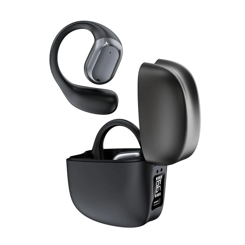 Auriculares Bluetooth Inalámbricos OWS Audífonos Abiertos Conducción de Aire Gancho para Oreja Manos Libres Cancelación de Ruido Deportivos