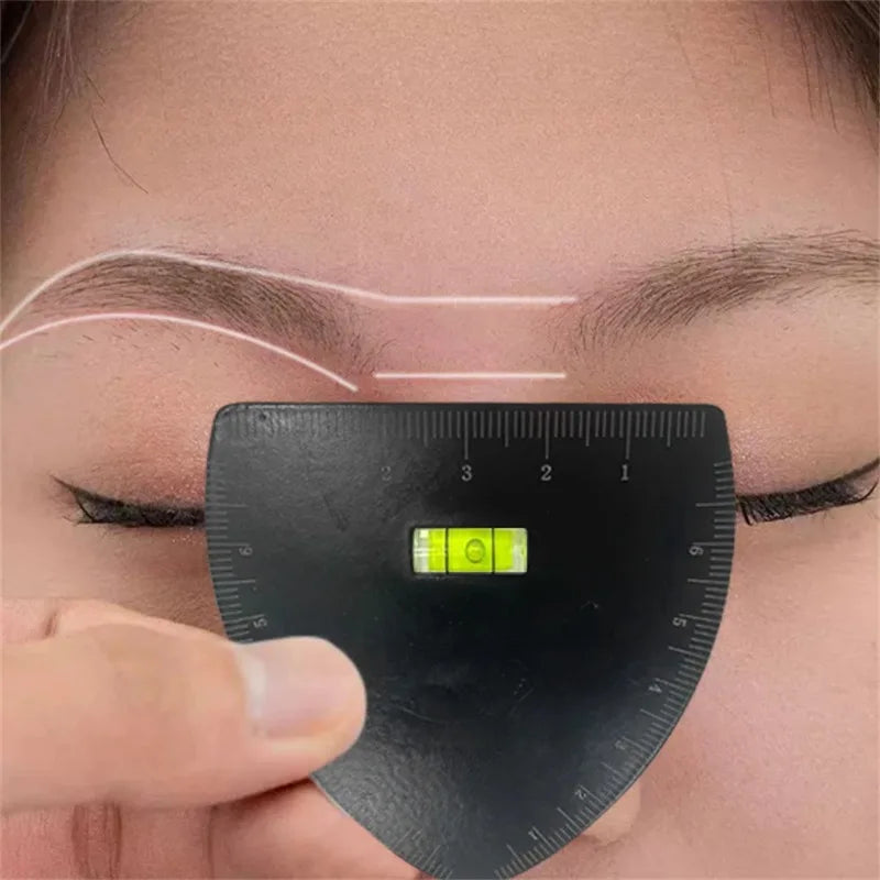 Regla Guía para Diseño de Cejas 6 Formas - Herramienta Microblading Tattoo Precisión Perfecta