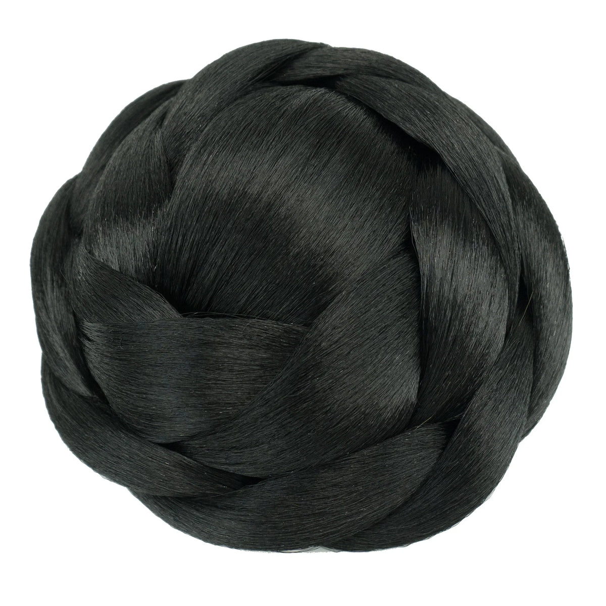 Moño Chignon Sintético Trenzado Soowee – Extensión de Cabello con Clip | Gris y Colores para Mujer