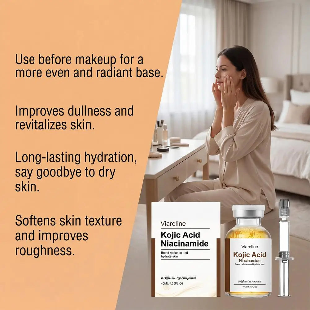 Ampolla Sérum Ácido Kójico + Niacinamida + Colágeno 40ml – Ilumina y Unifica el Tono