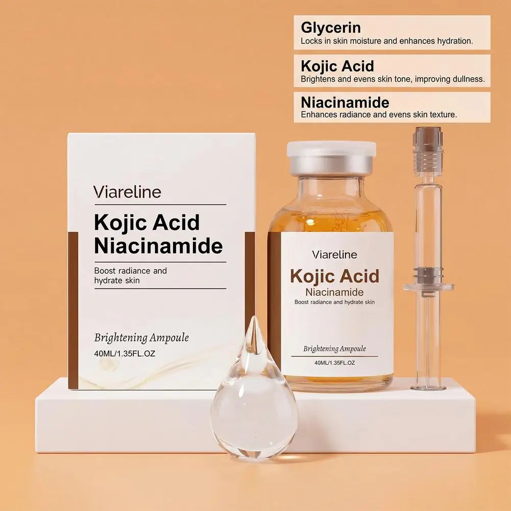 Ampolla Sérum Ácido Kójico + Niacinamida + Colágeno 40ml – Ilumina y Unifica el Tono