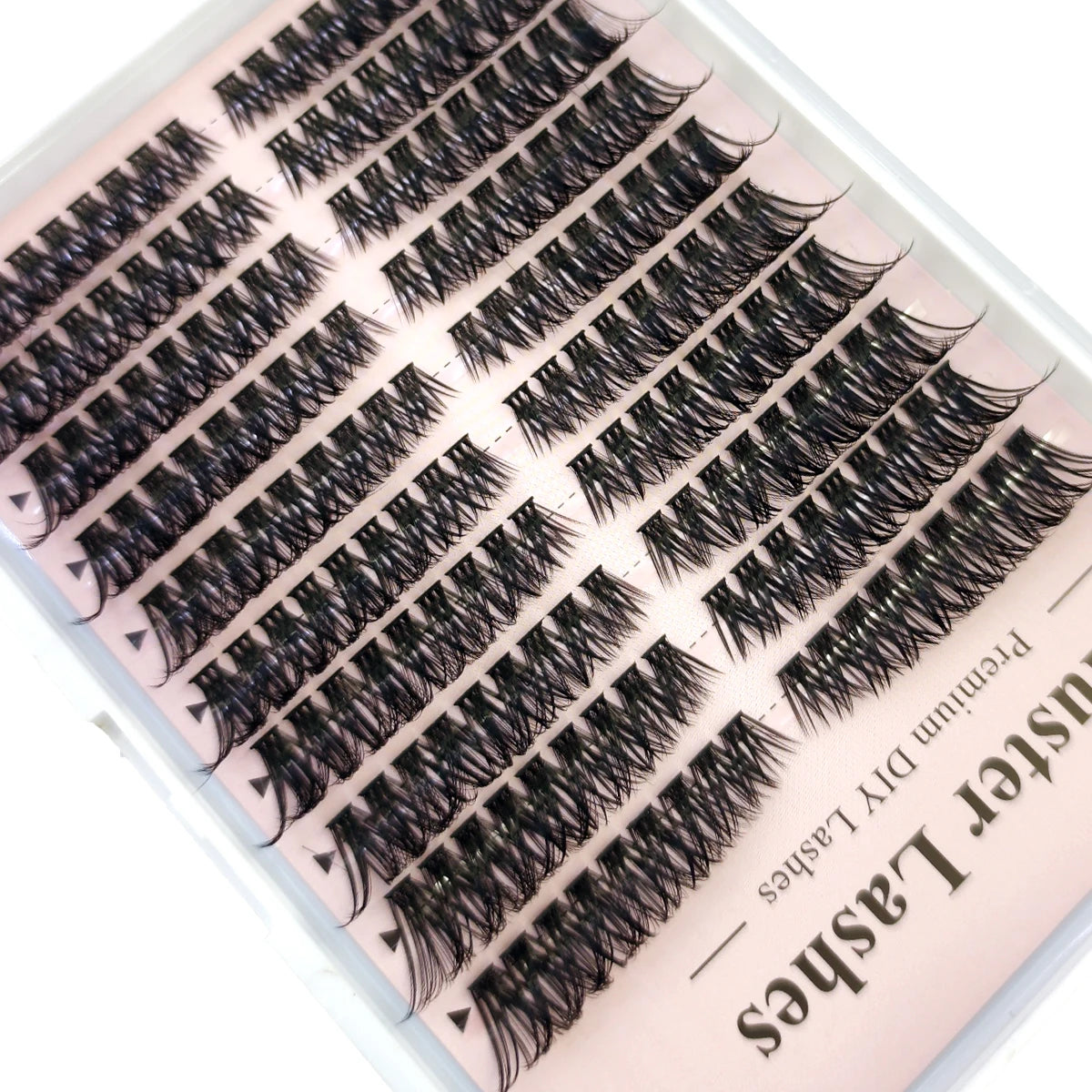 60row DIY Lash Extension Kit Clusters Individual Eyelashes Kit Mix Styles 10-18mm with Bond and Seal Eye Makeup Tool