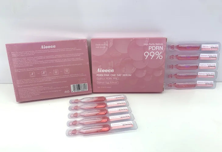 Korean Super Hydrating Salmon PDRN Essence Refreshing, Easily Absorbed Facial Plumping Portable Serum Multi-effect Firming Serum