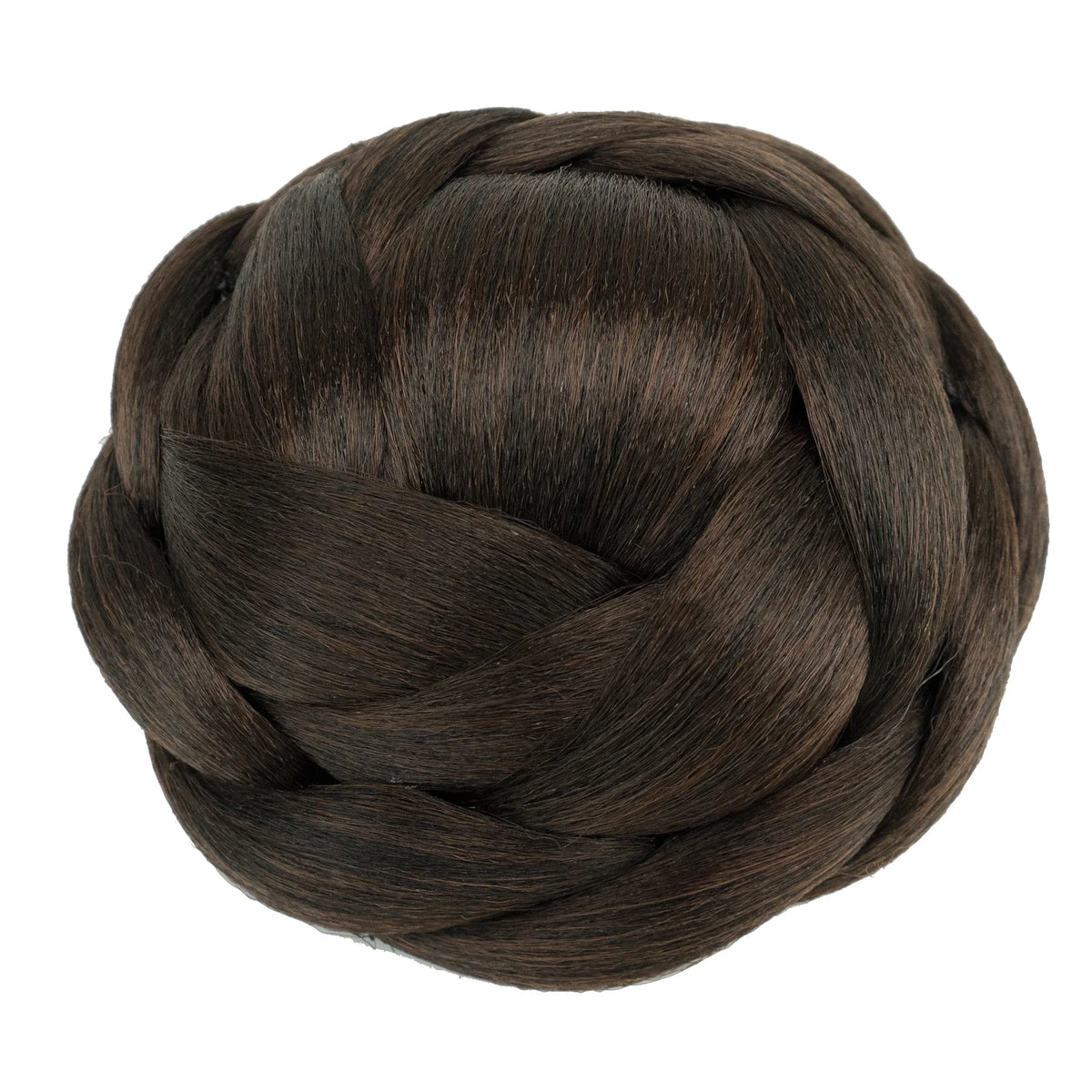 Moño Chignon Sintético Trenzado Soowee – Extensión de Cabello con Clip | Gris y Colores para Mujer