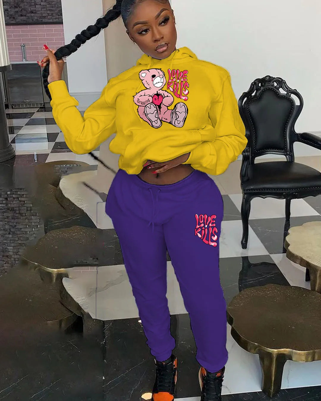 Conjunto Sudadera y Pantalón 2 Piezas Mujer