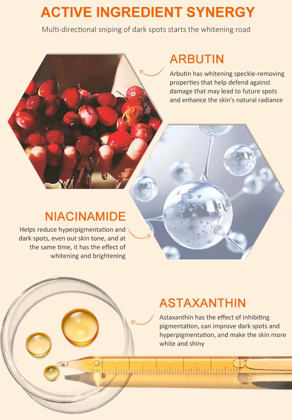 Vitamins Remove Dark Spots Lighten Sun Spots Freckles Melasma Pigmentation Whitening Cream Anti-Aging Brightening Skin Care 40g