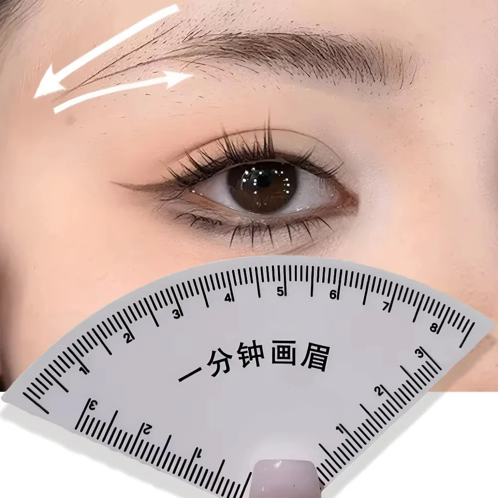 Regla Guía para Diseño de Cejas 6 Formas - Herramienta Microblading Tattoo Precisión Perfecta
