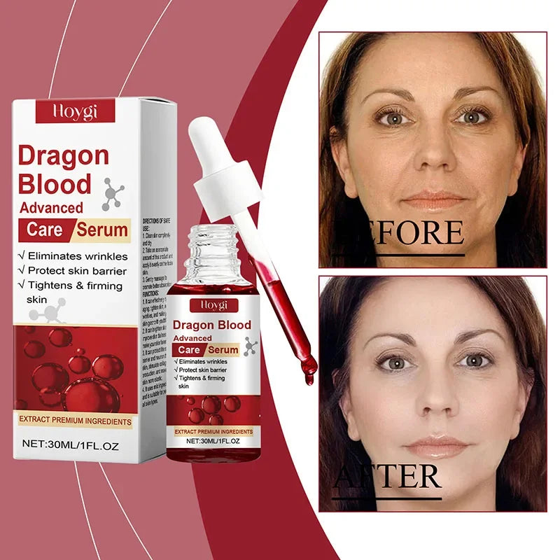 Dragon Blood Advanced Serum Effective Resist Aging Tighten Skin Reduce Wrinkles Brighten Skin Tone Improve Dullness Face Essence