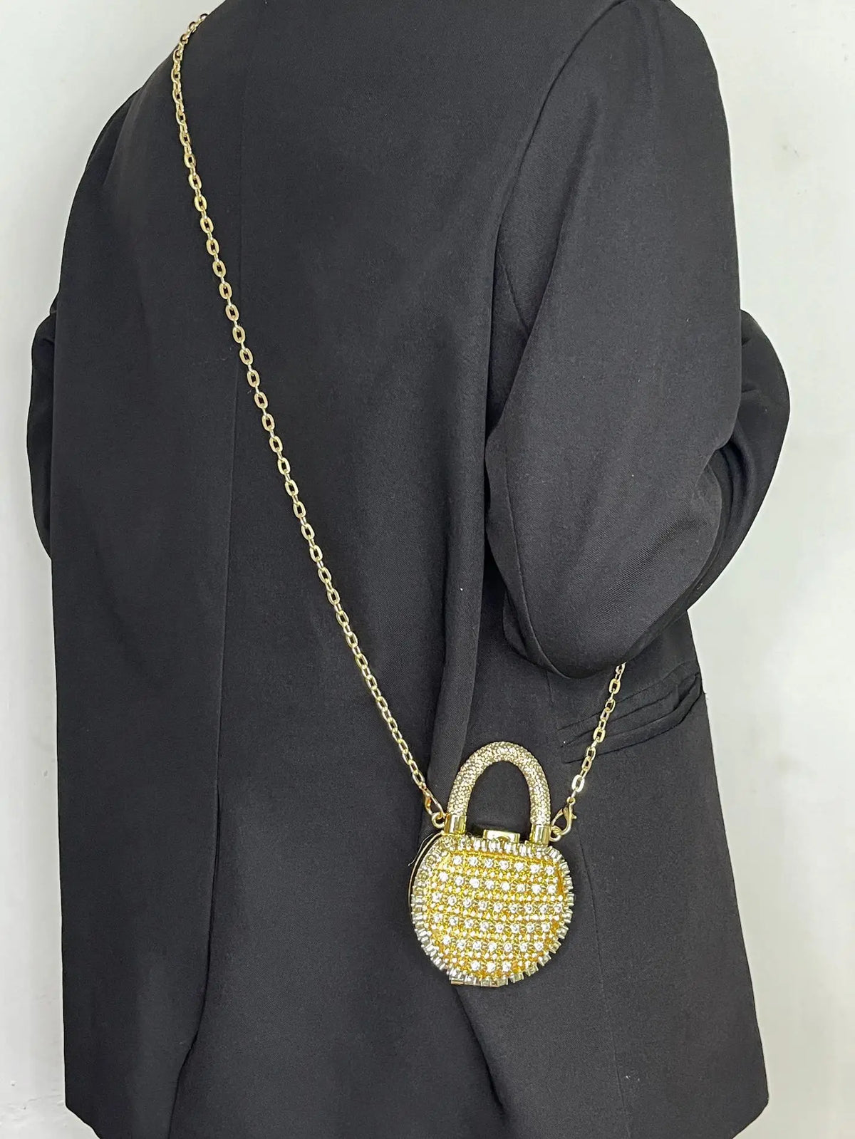 Minibolso de Fiesta Brillante con Cadena para Mujer