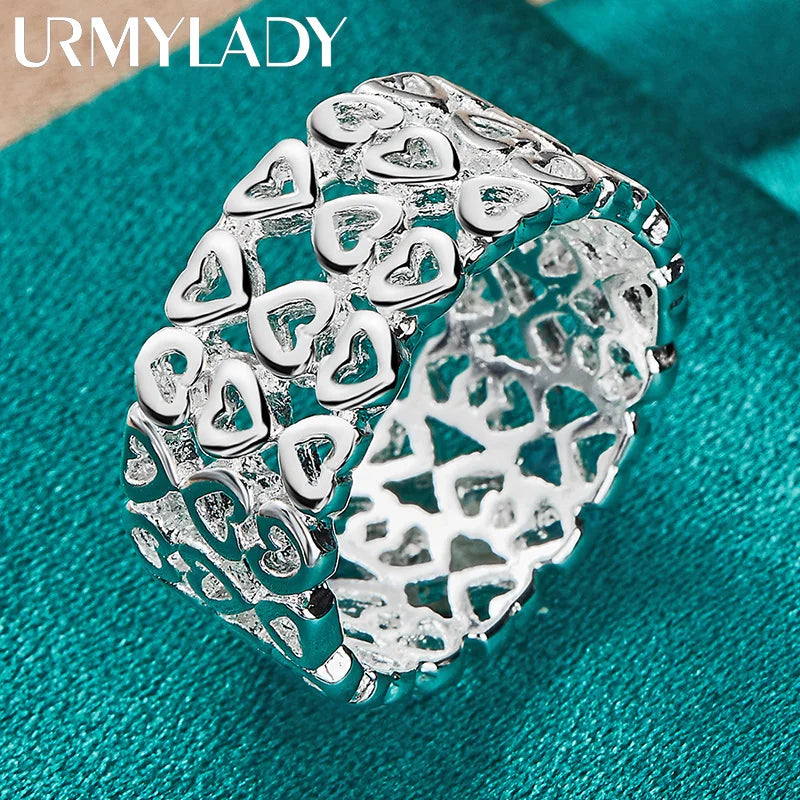 Anillo Corazón Hueco Plata 925