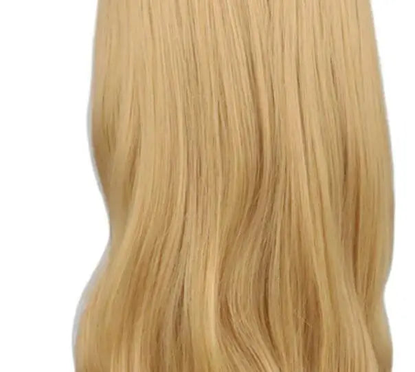 Peluca Rubia Larga Ondulada 100cm – Sintética para Cosplay, Fiesta y Halloween