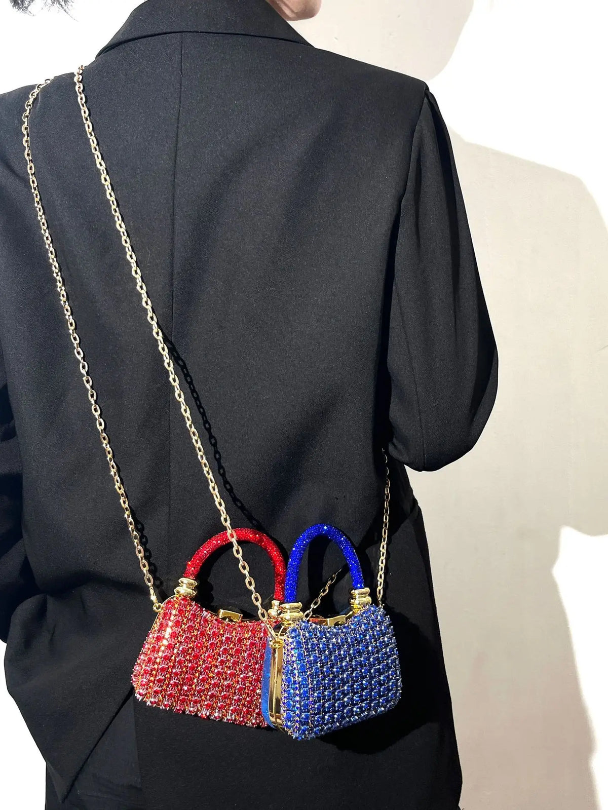 Bolso Rígido de Fiesta con Pedrería para Mujer, Varios Colores