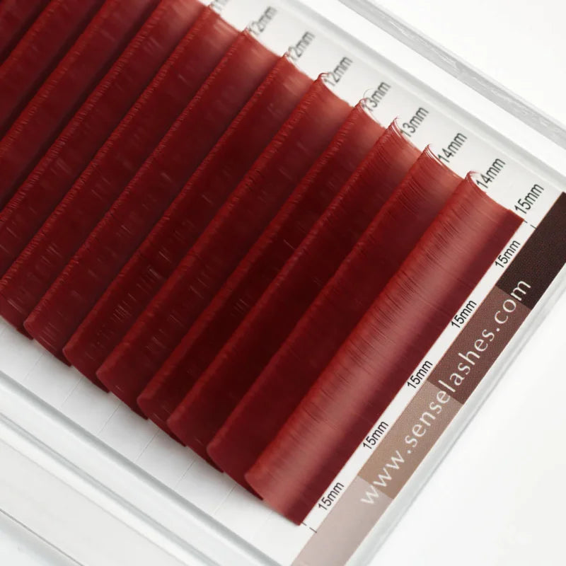 Extensiones Pestañas Coloridas Individuales SENSE LASHES 0.03-0.07 Mix - Volumen Natural Profesional