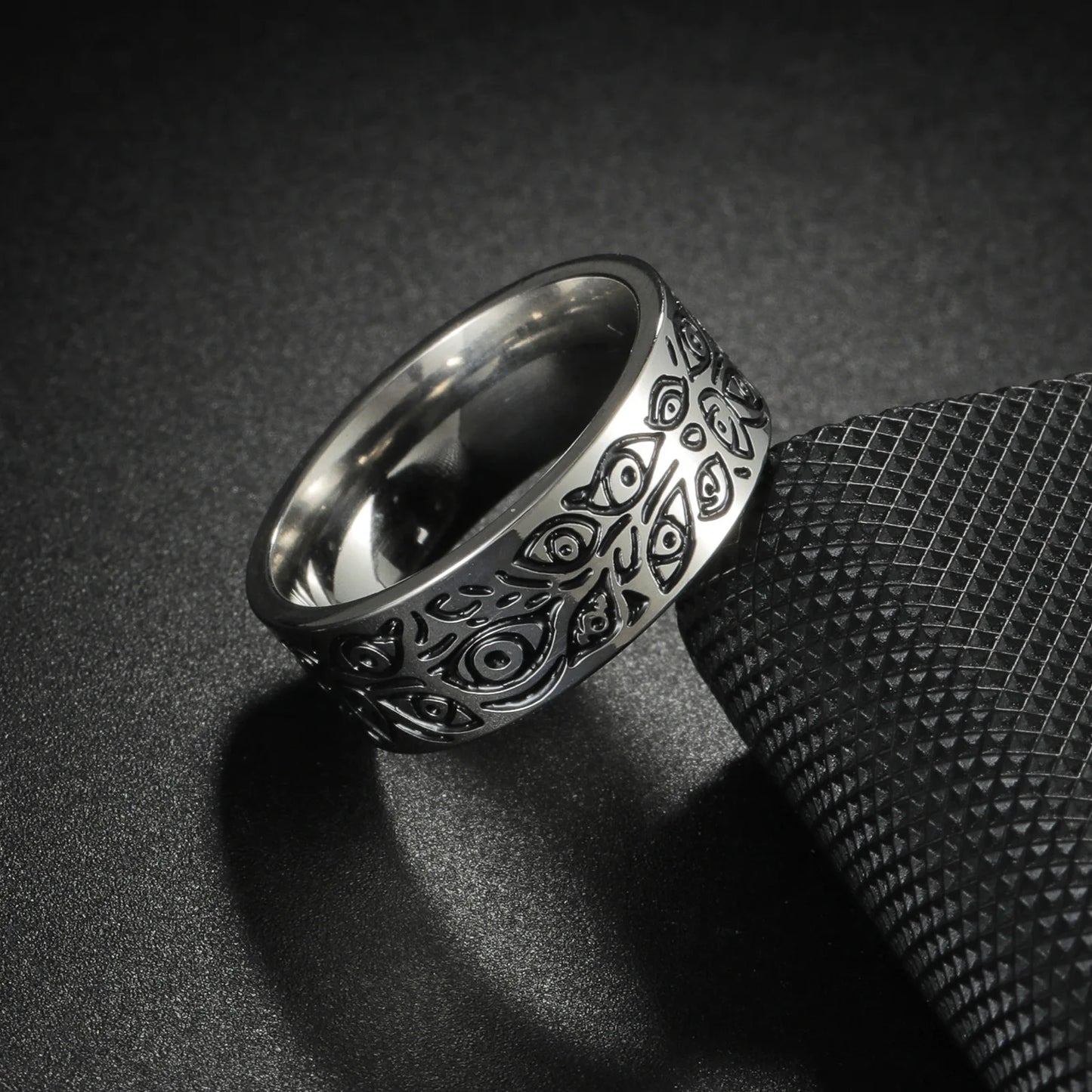 Anillo Vikingo Nórdico con Runas - Acero Inoxidable 304L Amuleto Vintage
