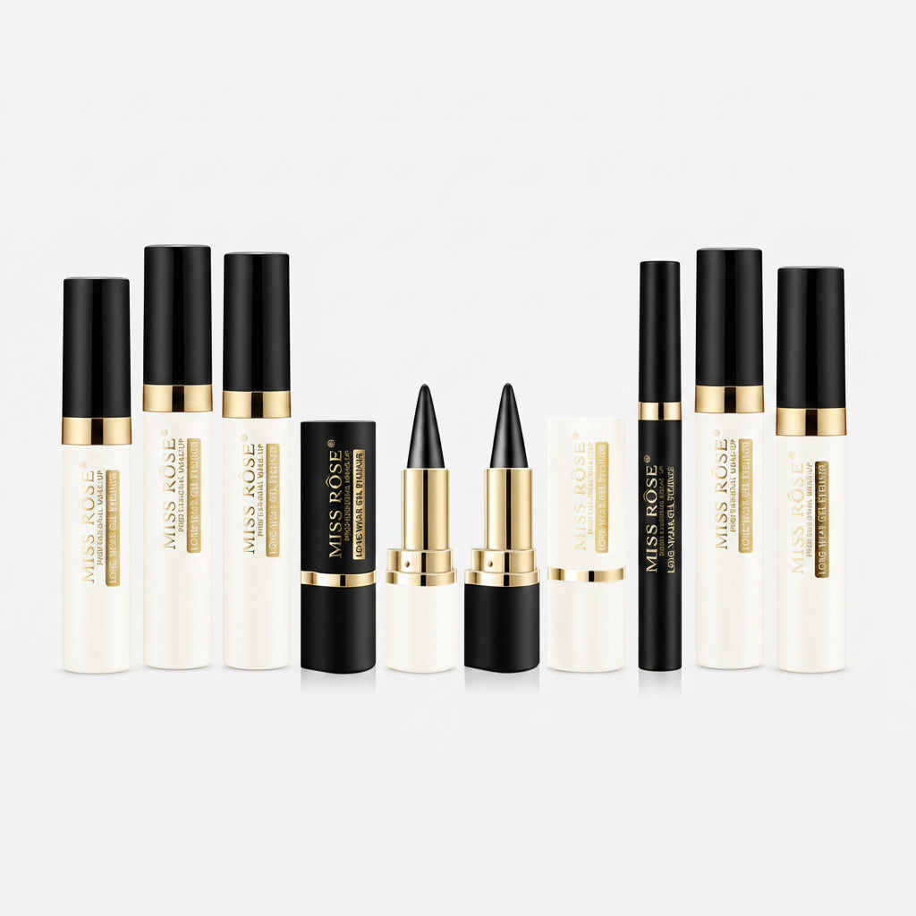 Delineador de Ojos Textura Cremosa Fácil Coloración Resistente al Sudor Alta Pigmentación - Maquillaje Diario Mujer