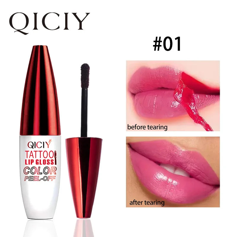 Lip Gloss Despegable 4 Colores Hidratante Larga Duración – Labial Sin Manchas Mujer