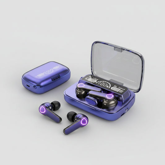 Audífonos Bluetooth Inalámbricos M19 | In-Ear Deportivos con Display LED