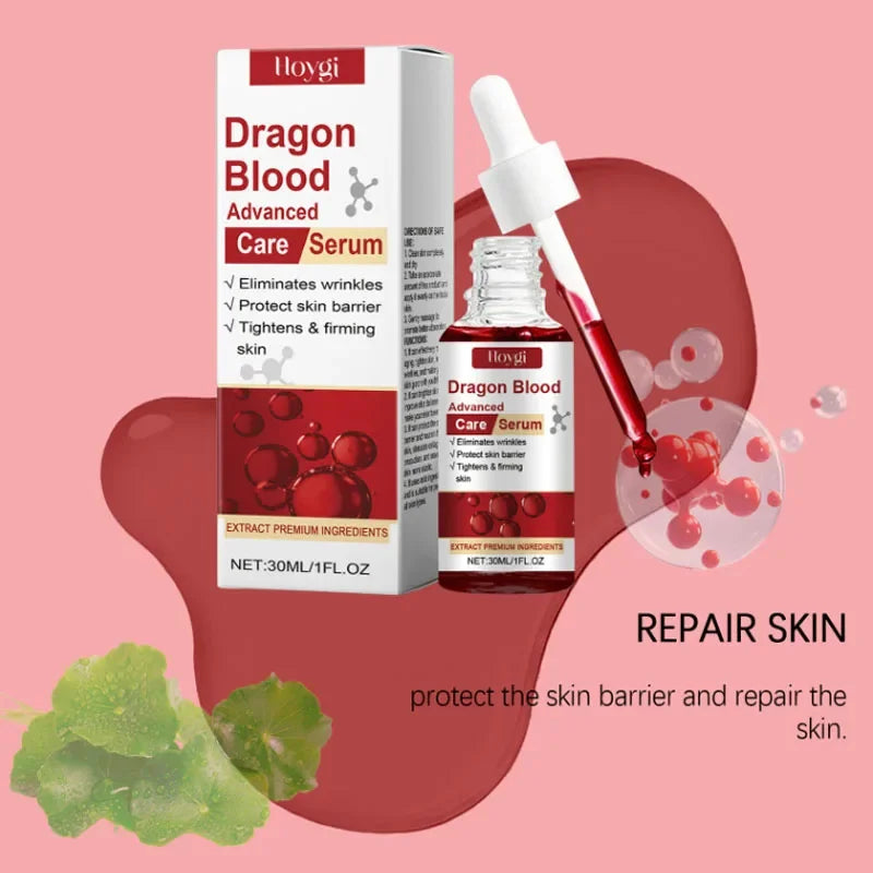 Dragon Blood Advanced Serum Effective Resist Aging Tighten Skin Reduce Wrinkles Brighten Skin Tone Improve Dullness Face Essence