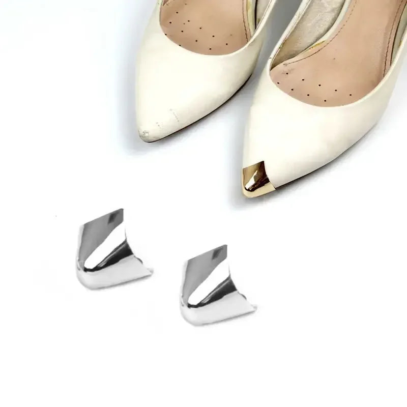 Protector de Punta para Zapatos - Tapa Metal Antidesgaste Cuero Plano