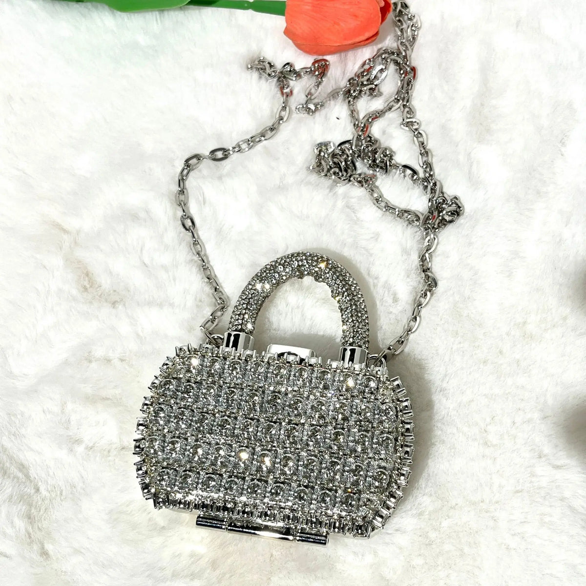 Minibolso de Fiesta Brillante con Cadena para Mujer