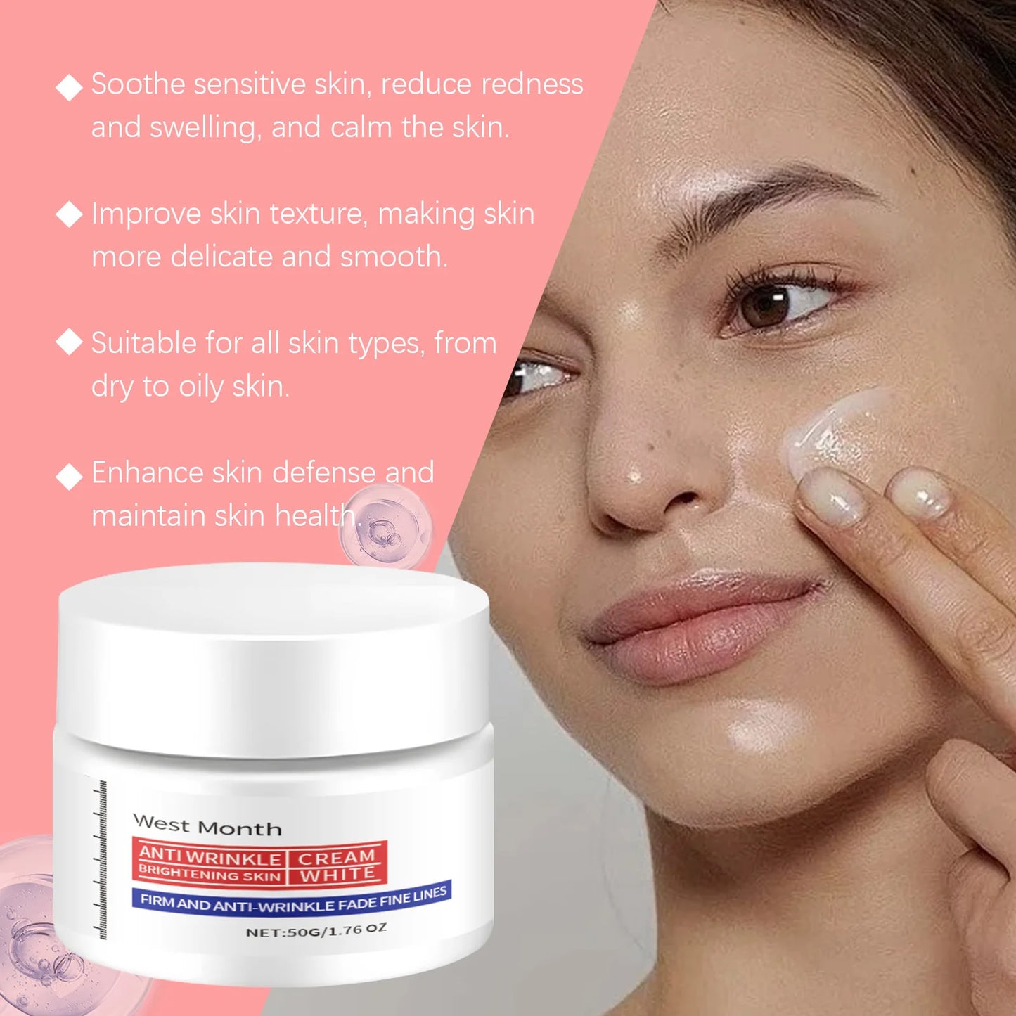 Crema Facial Iluminadora Coreana - Borra Manchas e Hidrata