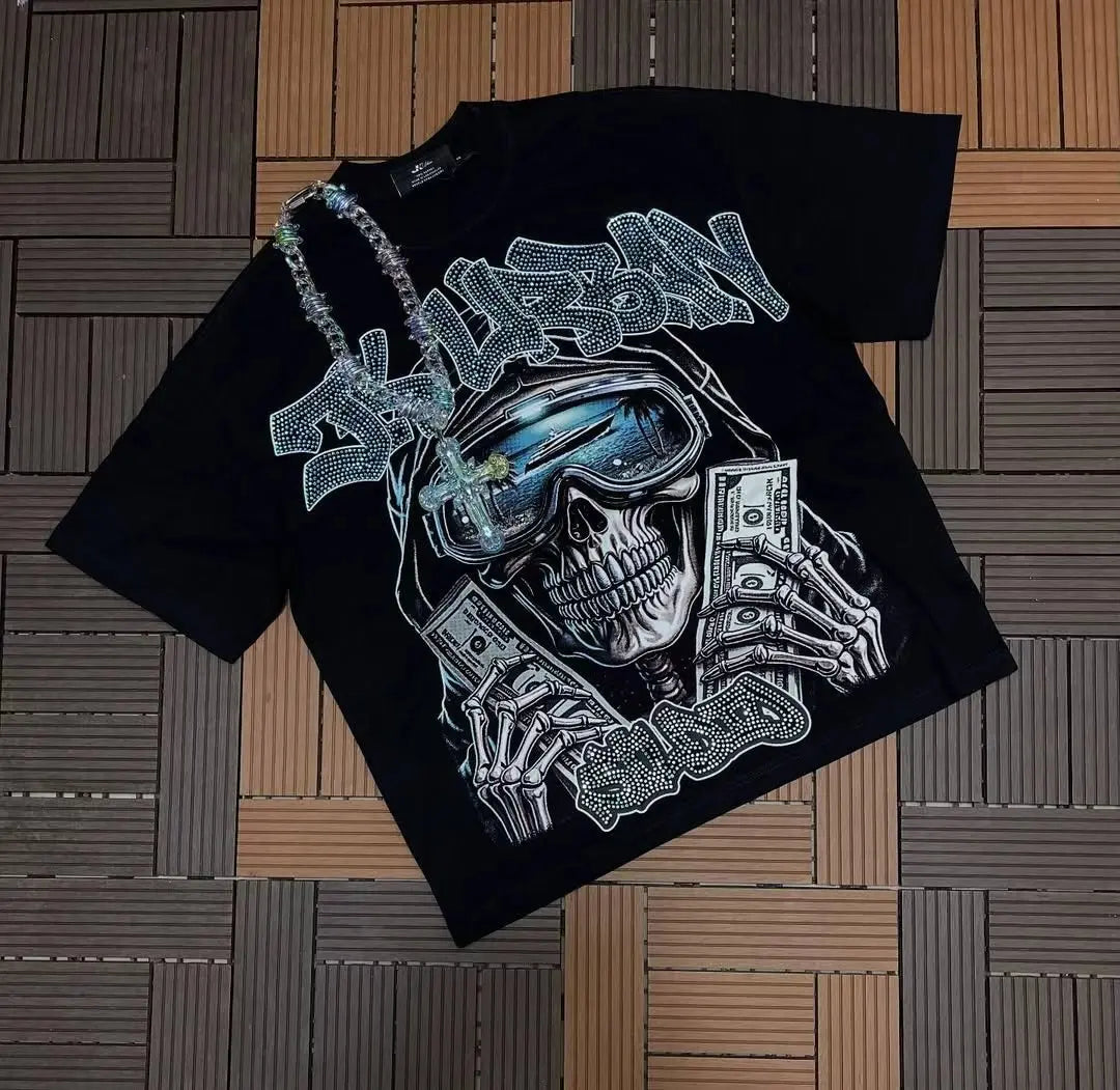 Camiseta Simple Harajuku Estilo Coreano Urbano Moda Esencial Manga Corta Negra para Mujer Cómoda para Trabajo y Uso Diario