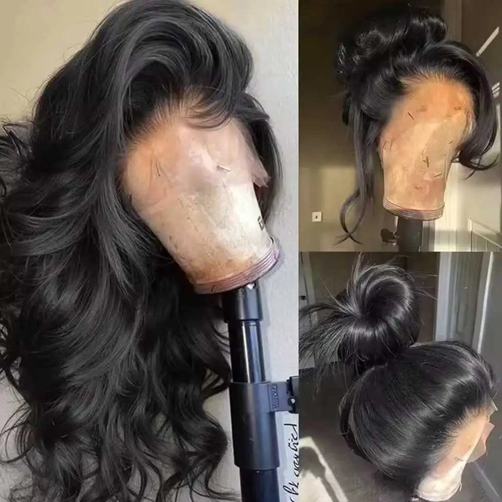 Peluca Frontal de Encaje HD 13x4/13x6 Body Wave – Cabello Humano Remy Sin Pegamento 40-42 Pulgadas
