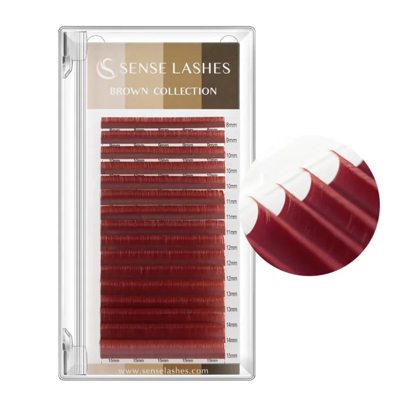 Extensiones Pestañas Coloridas Individuales SENSE LASHES 0.03-0.07 Mix - Volumen Natural Profesional