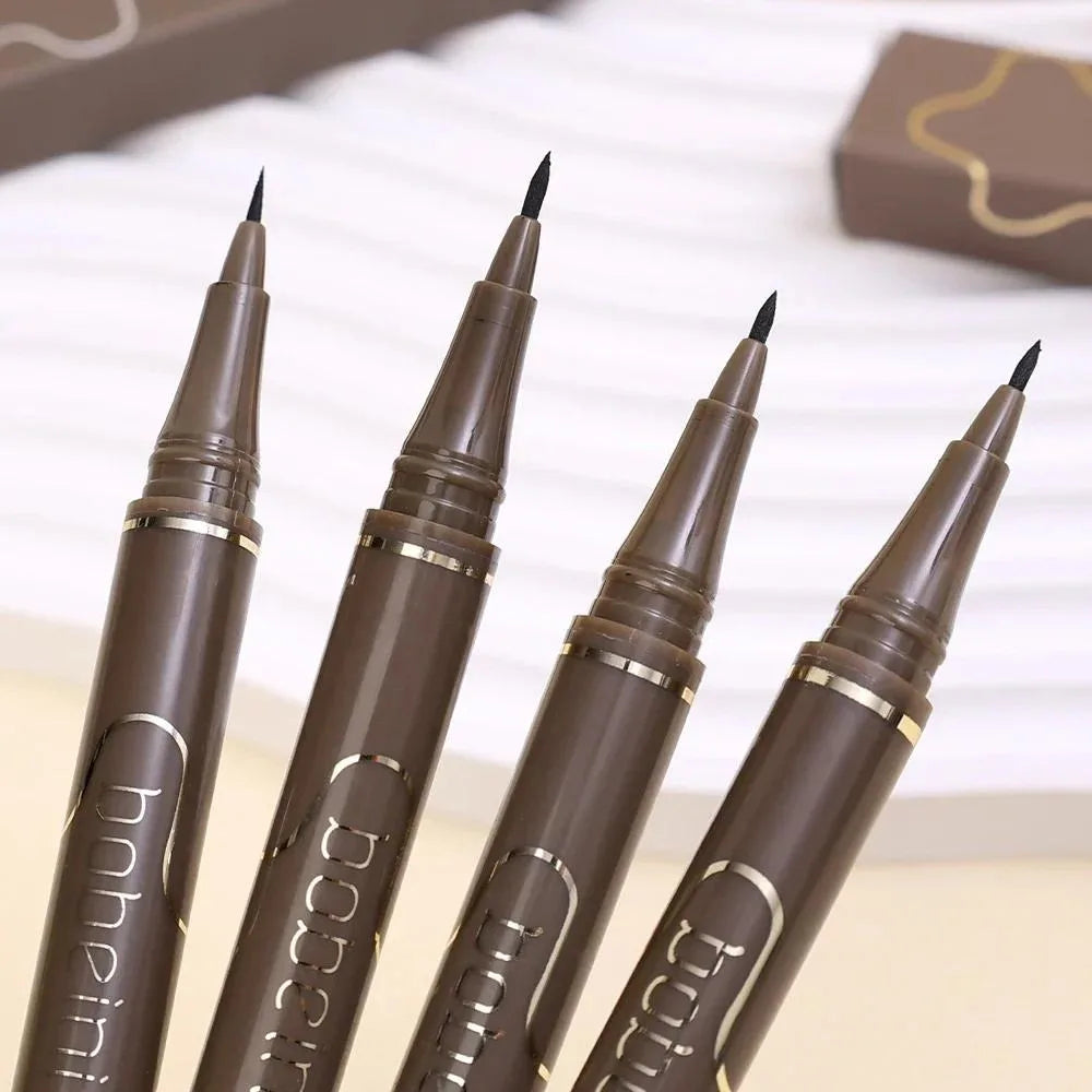Delineador Líquido Waterproof Secado Rápido Ultra-Fino Mate Negro Café - Larga Duración Maquillaje Ojos Mujer