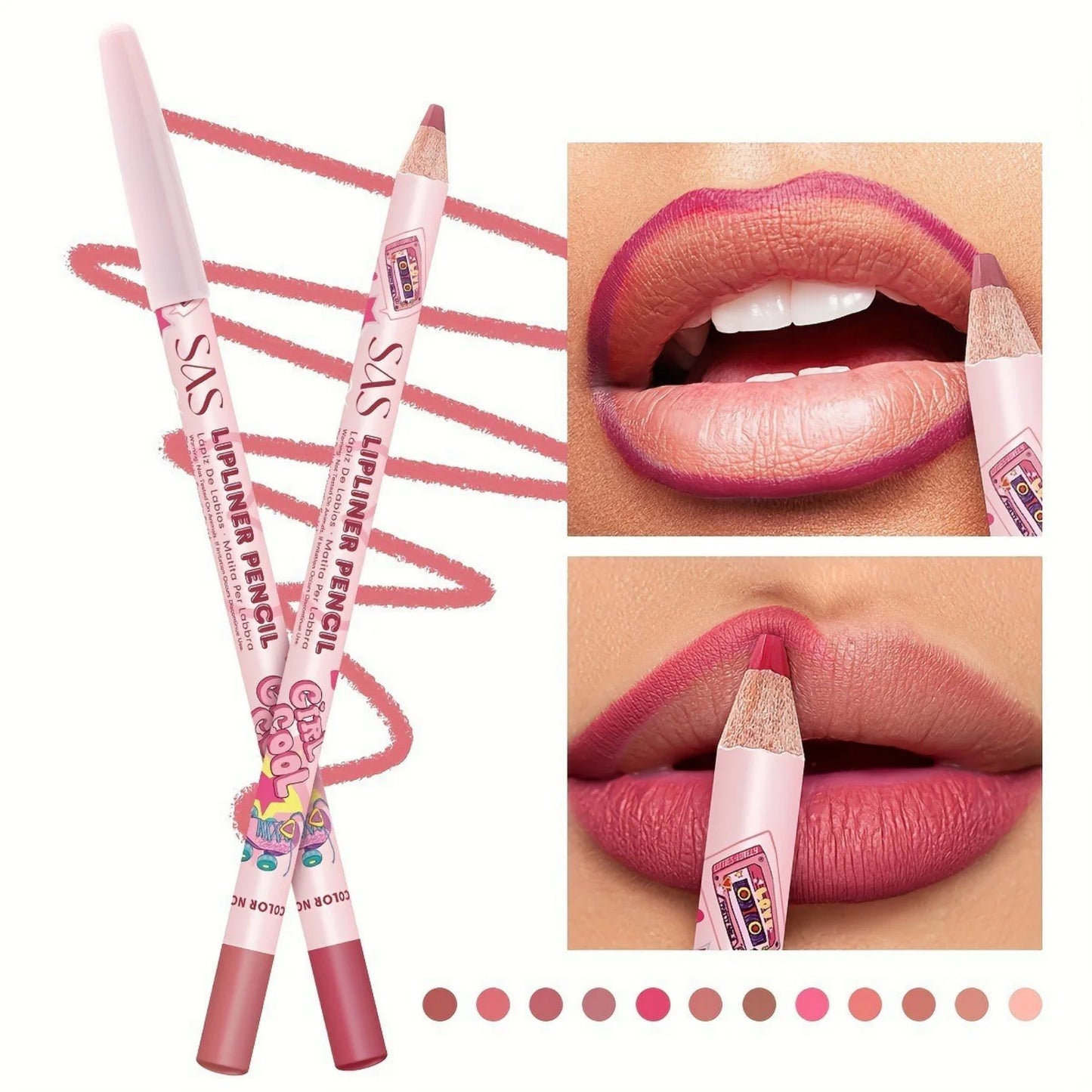 Delineador Labial Mate Waterproof Hidratante Larga Duración – Apto Todo Tipo de Piel