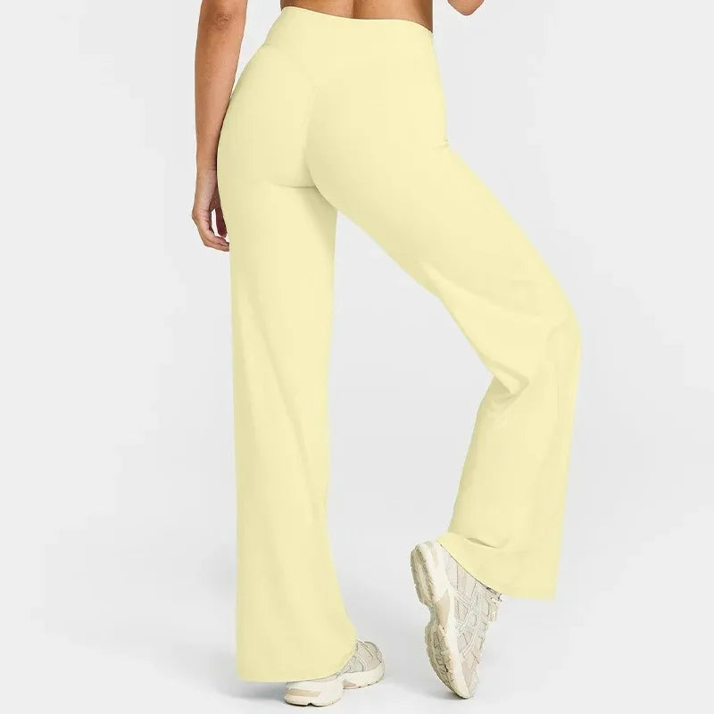 Pantalón Yoga Recto STOUREG - Mujer Tiro Medio Suave