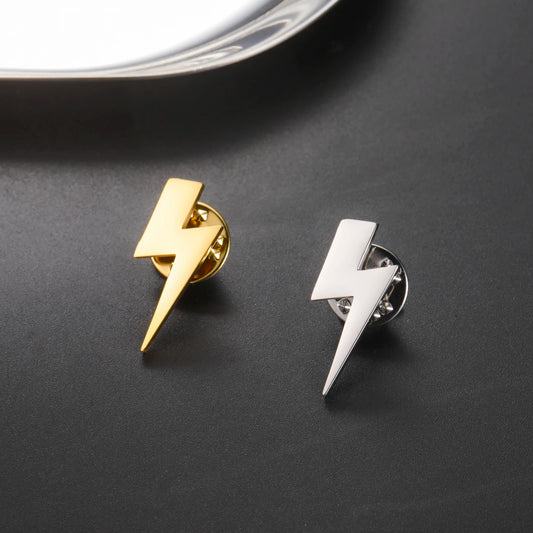 Broche Pin Rayo Mini Acero Inoxidable Unisex