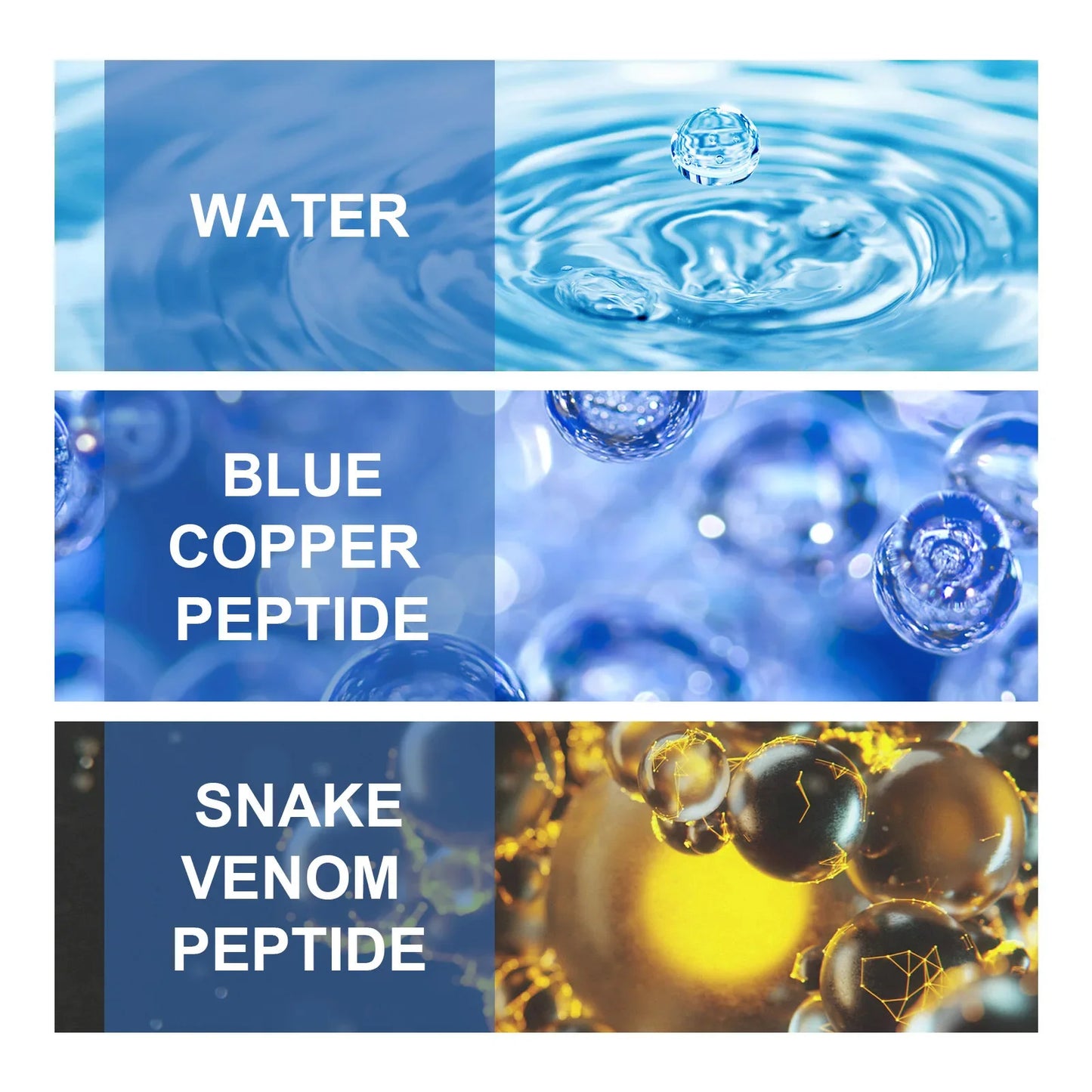 Hoygi Blue Copper Peptide Serum Anti Wrinkles Aging Rejuvenating Facial Lifting Moisturizing Brighten Skin Tone Skin Cosmetics