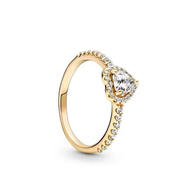 Anillos de Plata 925 con Corazón en Rosa, Azul, Verde y Negro - Joyería Fina