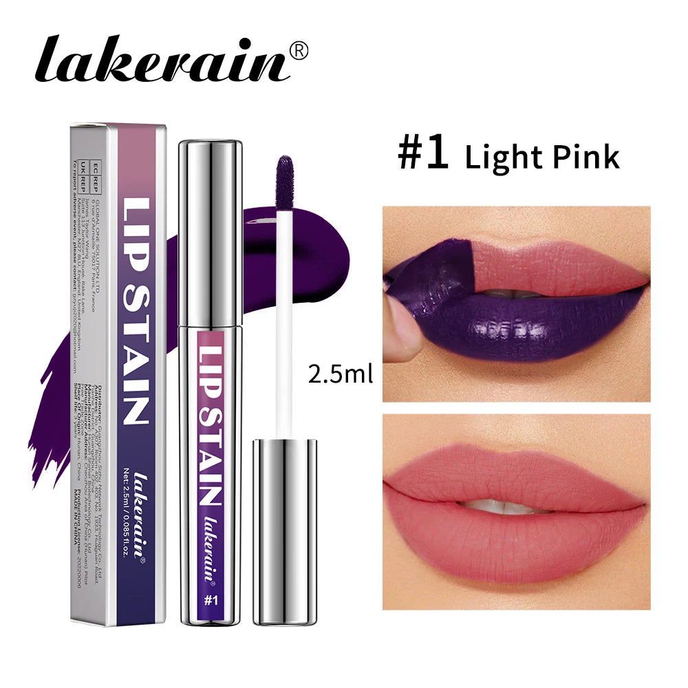 Tinte Labial Despegable Larga Duración Waterproof Rosa - Prueba de Transferencia Anti-Manchas Natural Cosmético Mujer