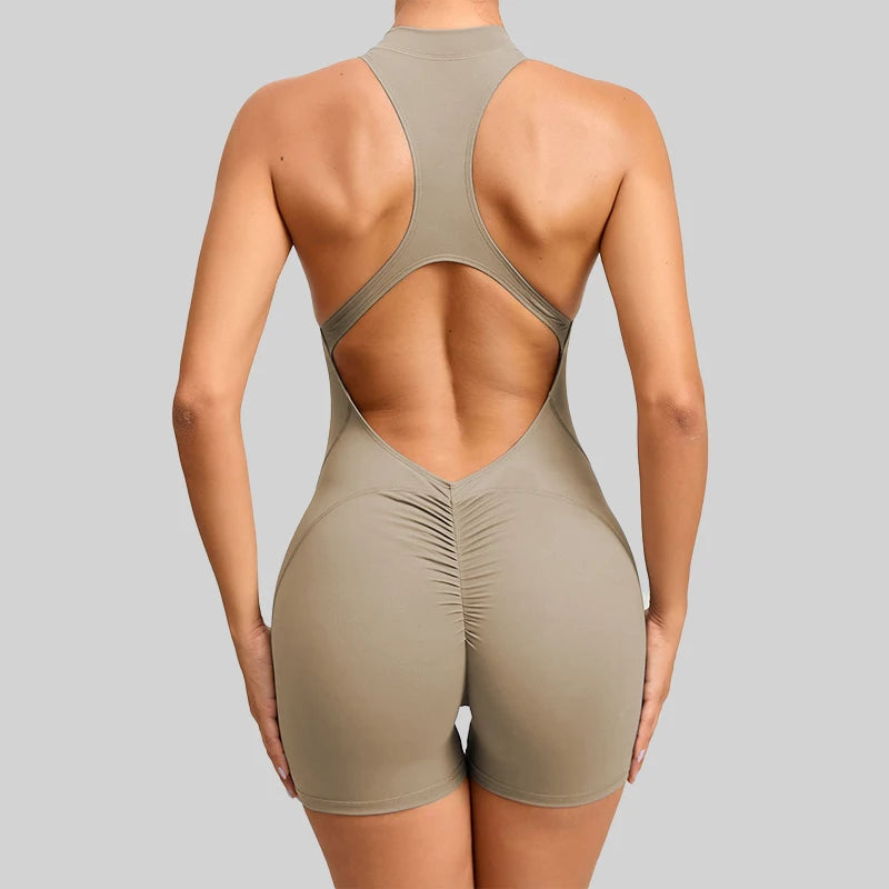 Mameluco Deportivo Sin Mangas Mujer | Traje Entero para Yoga y Gimnasio
