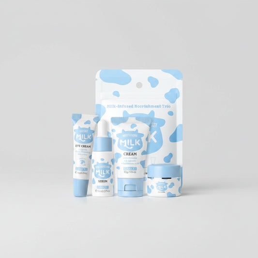 Set Trío LAIKOU Milk Glow - Sérum, Contorno de Ojos e Hidratante