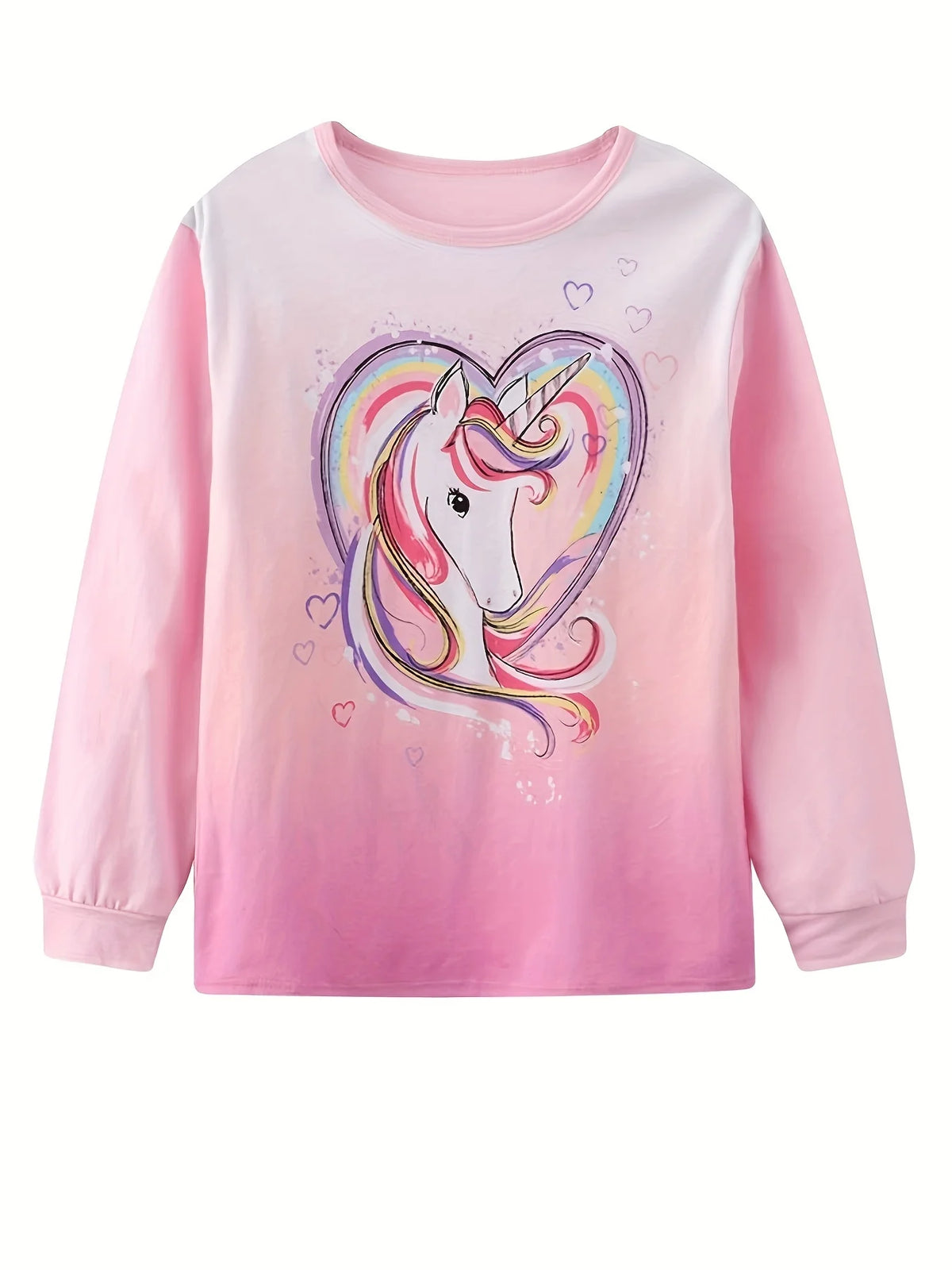 Pijama 2 Piezas Niña | Unicornio Cartoon Manga Larga | Algodón | Tallas 90-130