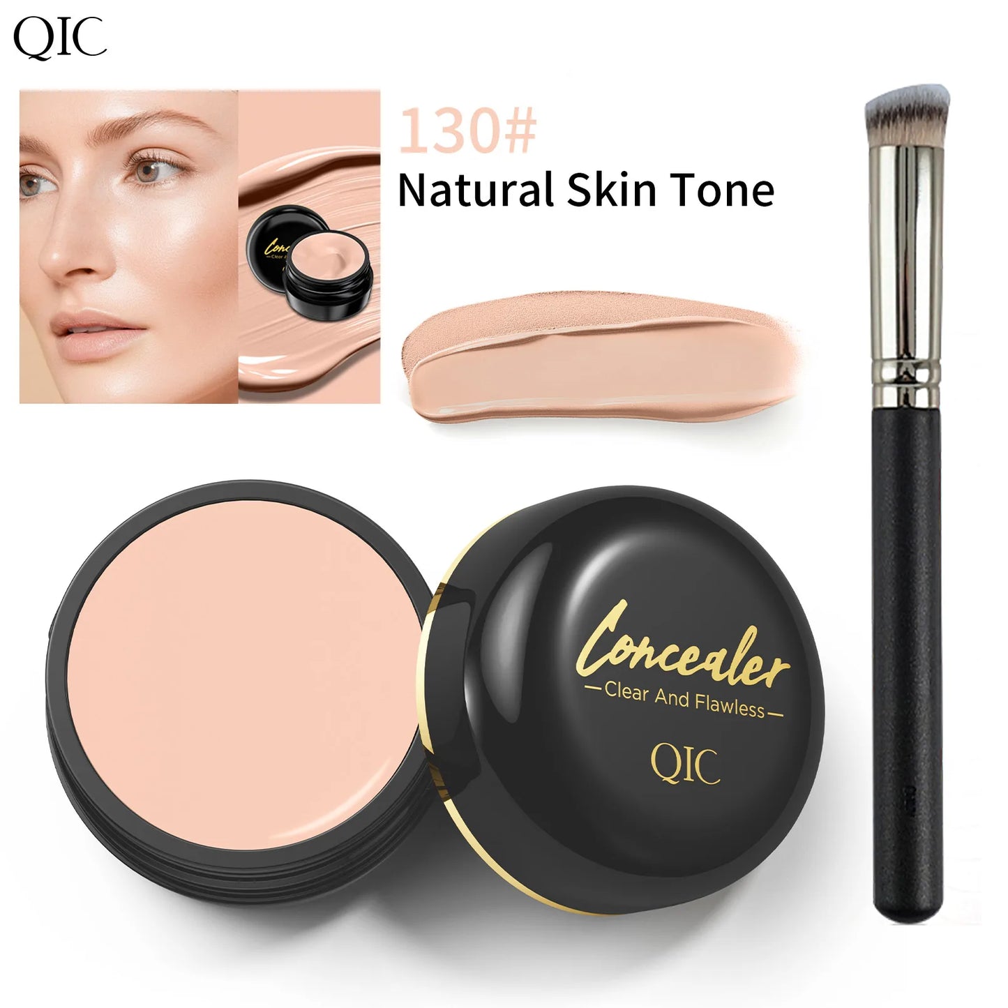 Corrector Iluminador Hidratante Ojos Cobertura Total Larga Duración - Crema Contorno Maquillaje Perfecto Mujer