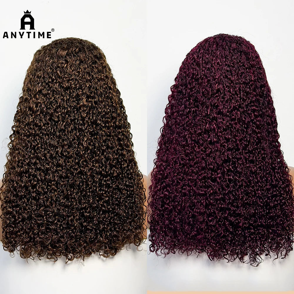 Peluca Frontal de Encaje 13x4 Jerry Curl Ombré – 300% Densidad Cabello Humano 22 Pulgadas