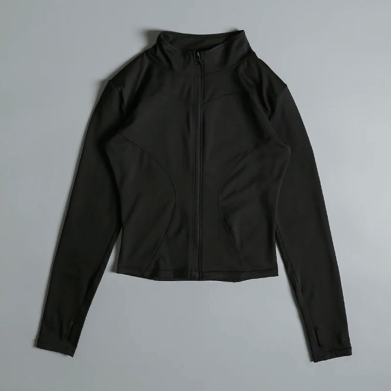 Chaqueta Deportiva Corta con Cierre Mujer | Para Gimnasio y Entrenamiento