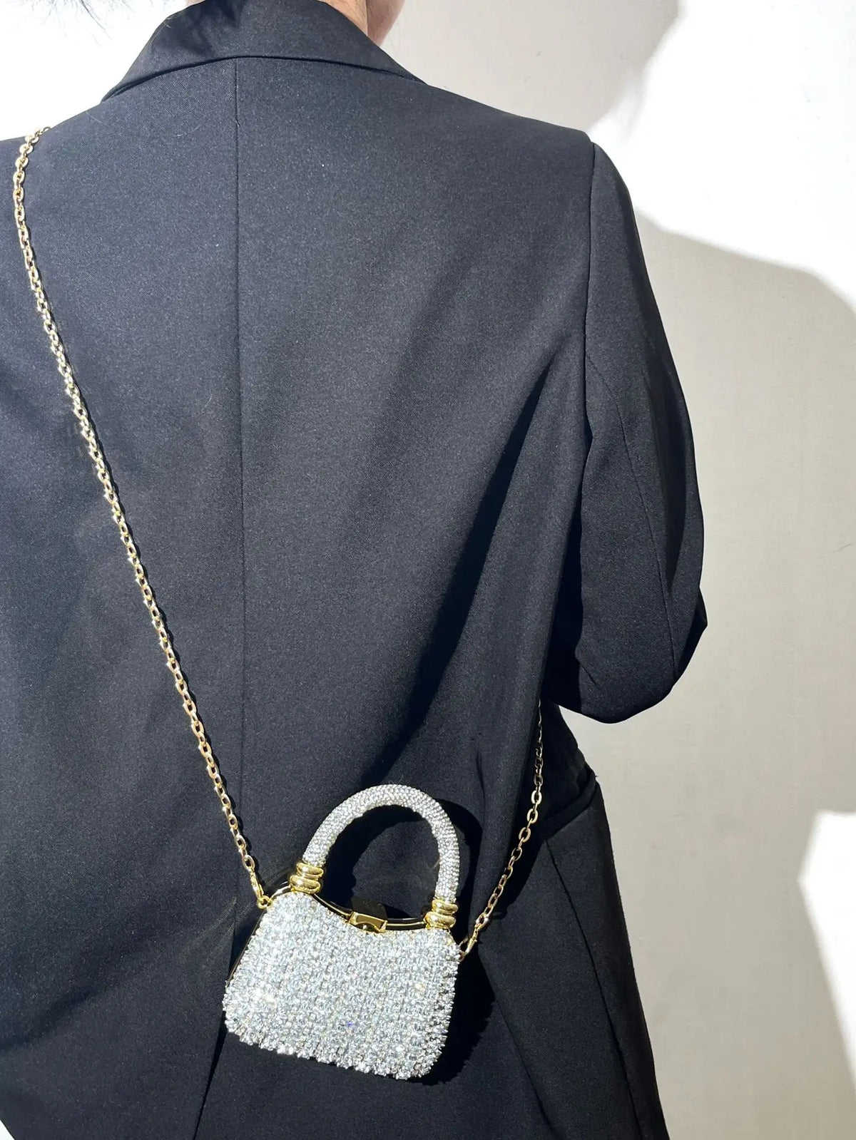 Bolso Rígido de Fiesta con Pedrería para Mujer, Varios Colores