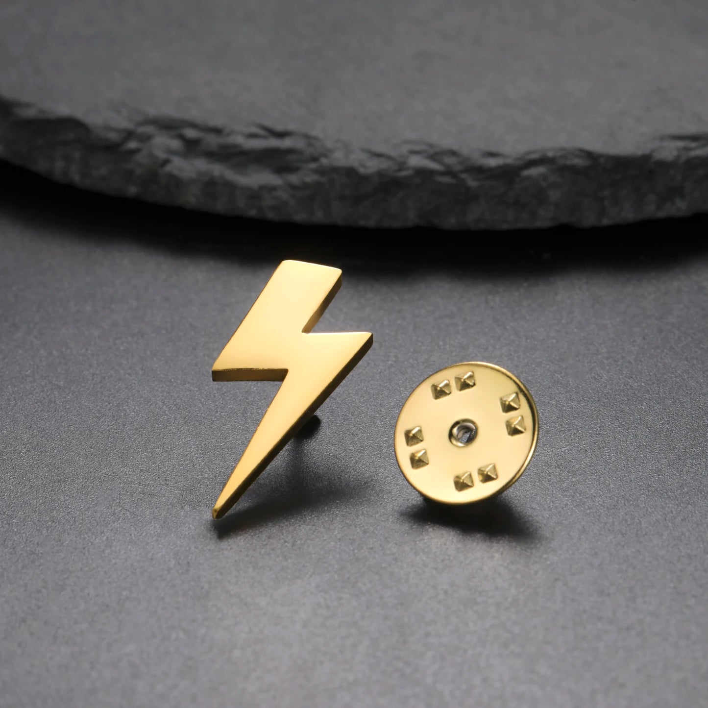 Broche Pin Rayo Mini Acero Inoxidable Unisex
