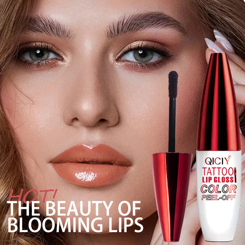 Lip Gloss Despegable 4 Colores Hidratante Larga Duración – Labial Sin Manchas Mujer