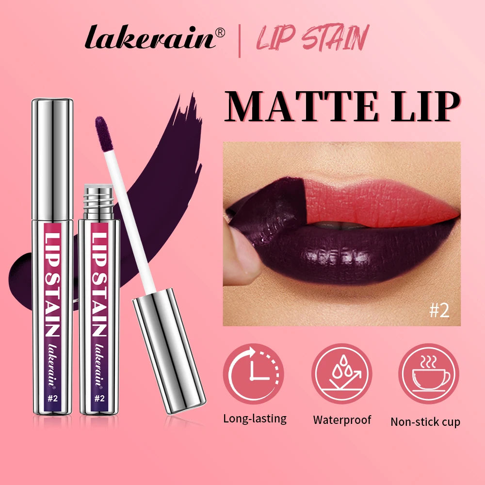 Tinte Labial Despegable Larga Duración Waterproof Rosa - Prueba de Transferencia Anti-Manchas Natural Cosmético Mujer