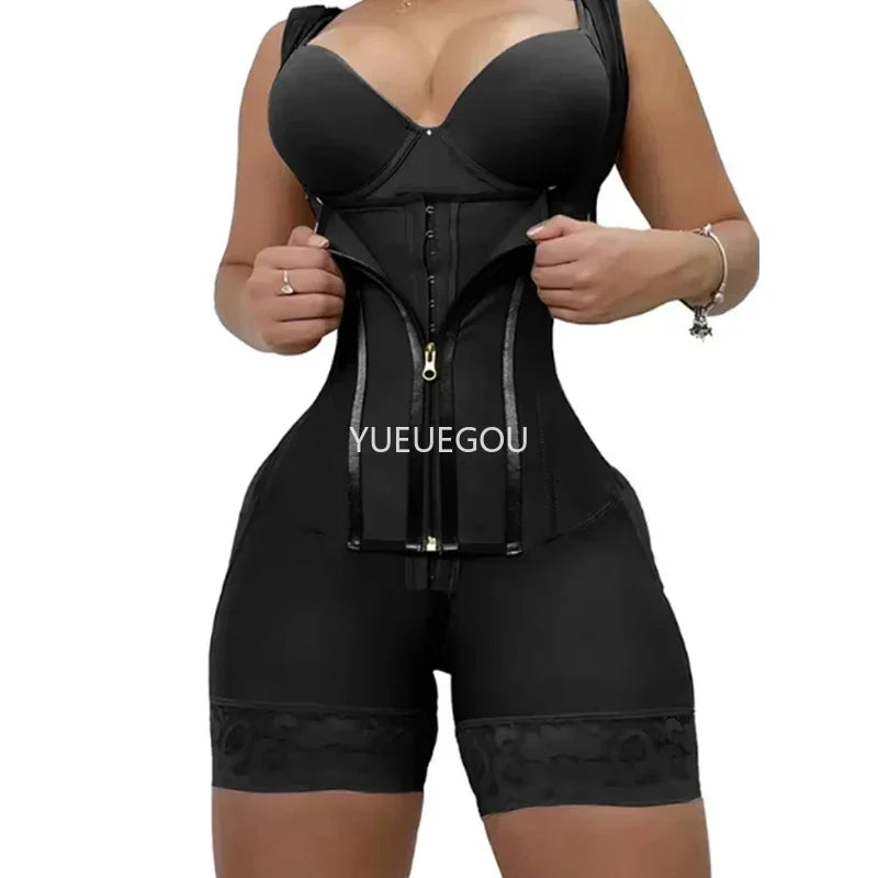 Colombian Fajas Postpartum High Compression Shaper Full Body Tummy Control & Levanta Glúteos Girdle Breathable Slimming Underbust